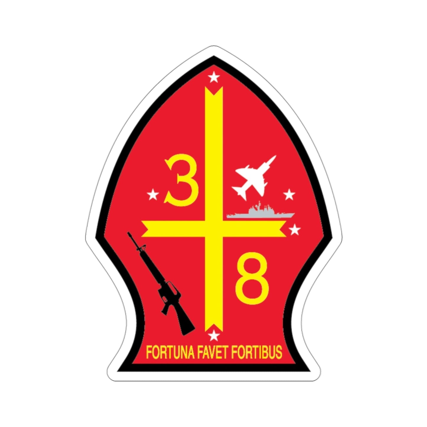 3rd Bn 8th Marines (USMC) STICKER Vinyl Die-Cut Decal-3 Inch-The Sticker Space