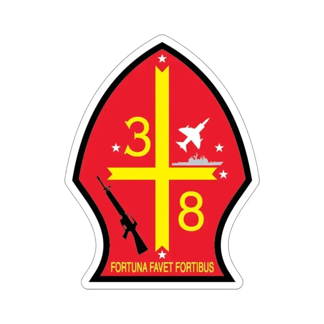 3rd Bn 8th Marines (USMC) STICKER Vinyl Die-Cut Decal 5 Inch - The Sticker Space