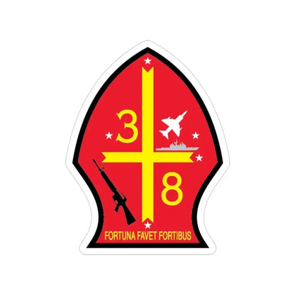 3rd Bn 8th Marines (USMC) Transparent STICKER Die-Cut Vinyl Decal 3 Inch - The Sticker Space