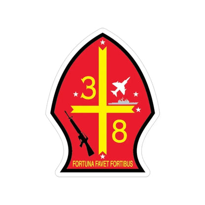 3rd Bn 8th Marines (USMC) Transparent STICKER Die-Cut Vinyl Decal - The Sticker Space