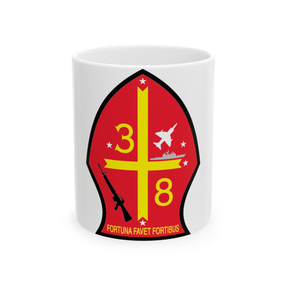 3rd Bn 8th Marines (USMC) White Coffee Mug-11oz-The Sticker Space