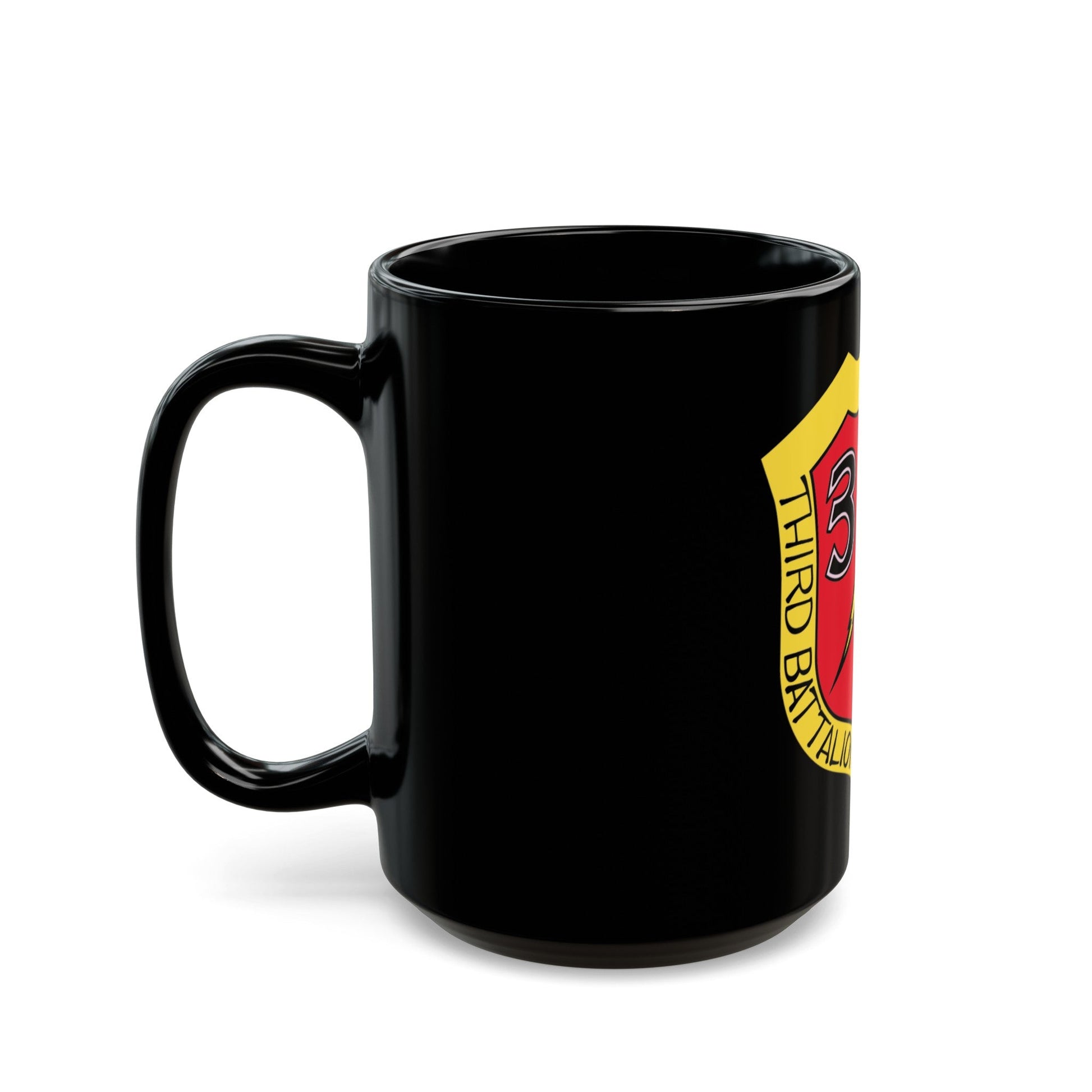 3rd Bn 9th Marines (USMC) Black Coffee Mug-The Sticker Space