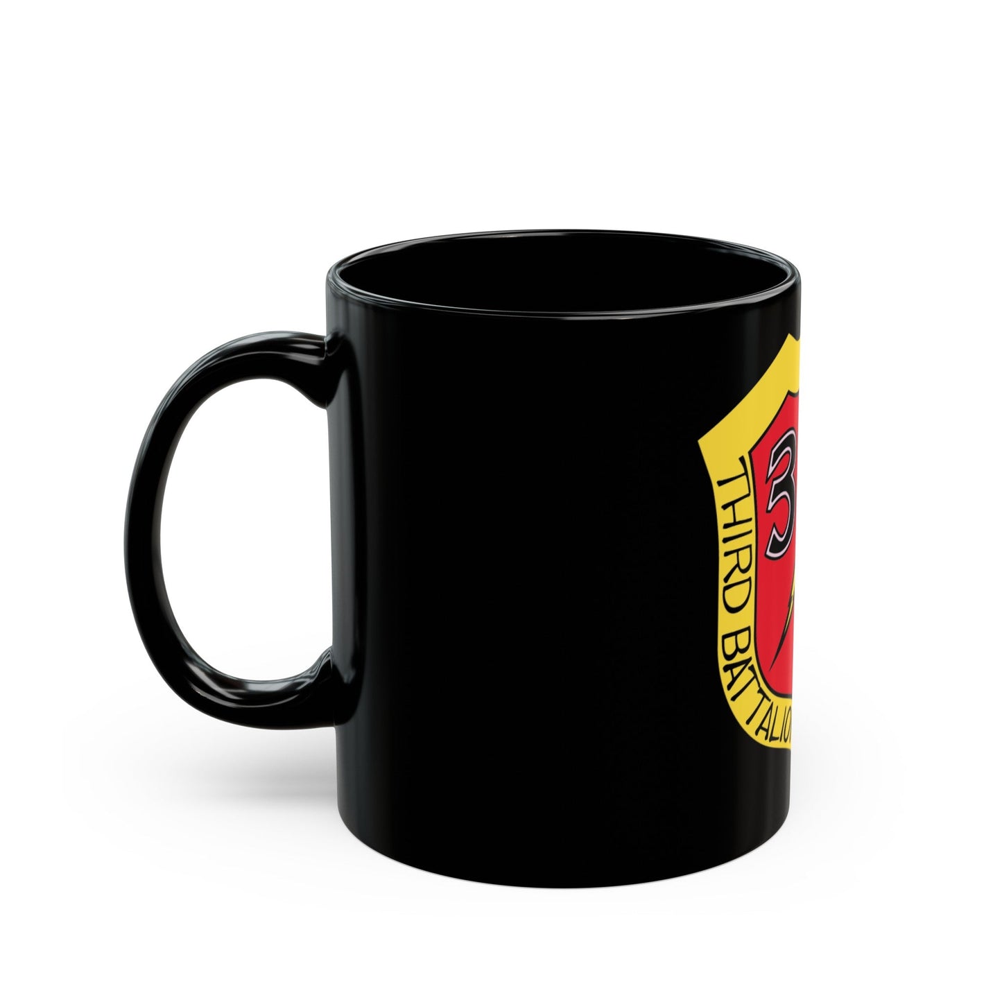 3rd Bn 9th Marines (USMC) Black Coffee Mug-The Sticker Space