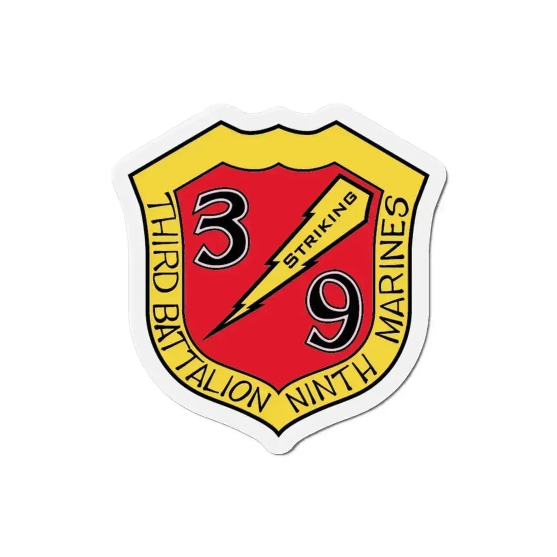 3rd Bn 9th Marines (USMC) Refrigerator Magnet 3 Inch - The Sticker Space