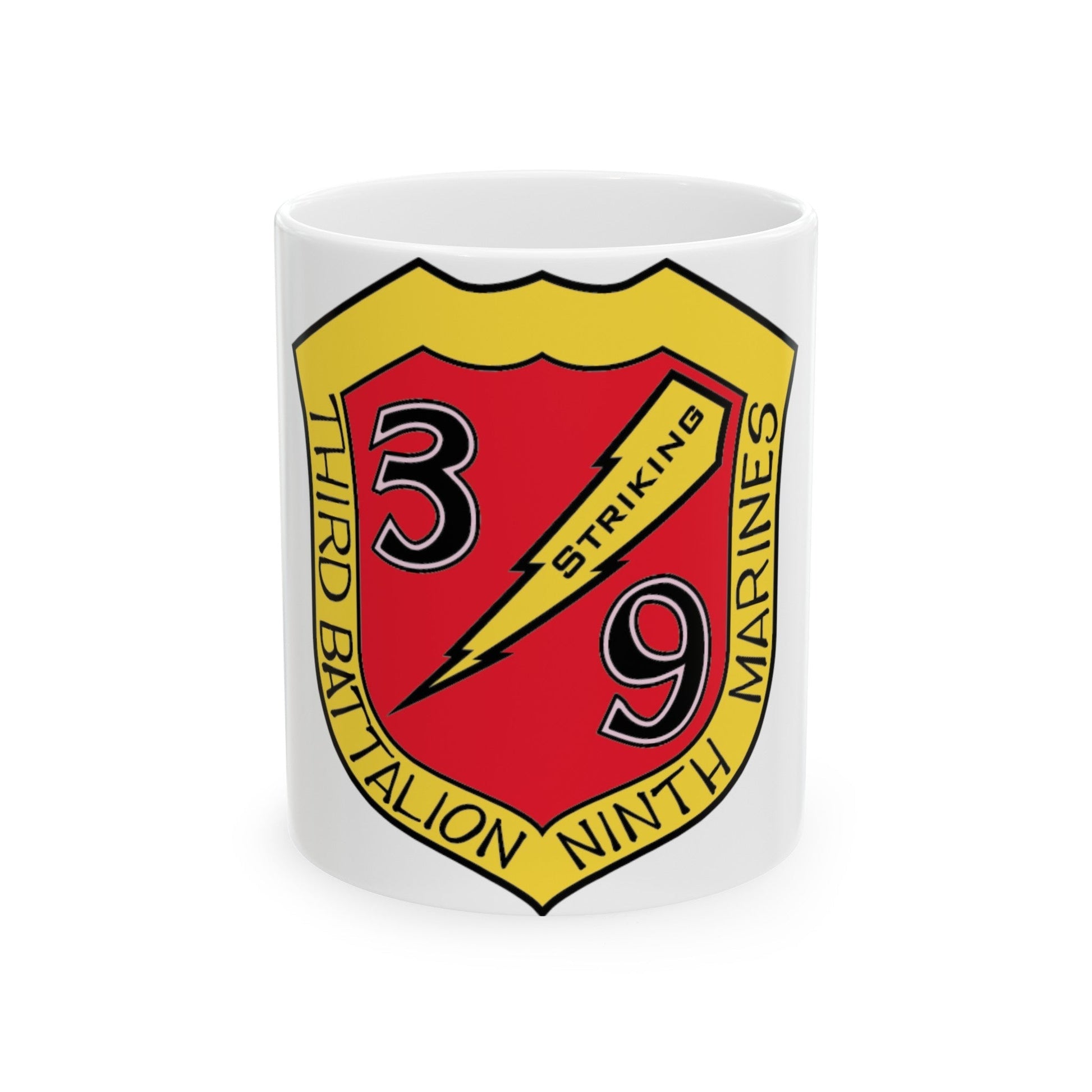 3rd Bn 9th Marines (USMC) White Coffee Mug-11oz-The Sticker Space