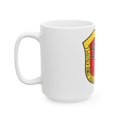 3rd Bn 9th Marines (USMC) White Coffee Mug-The Sticker Space