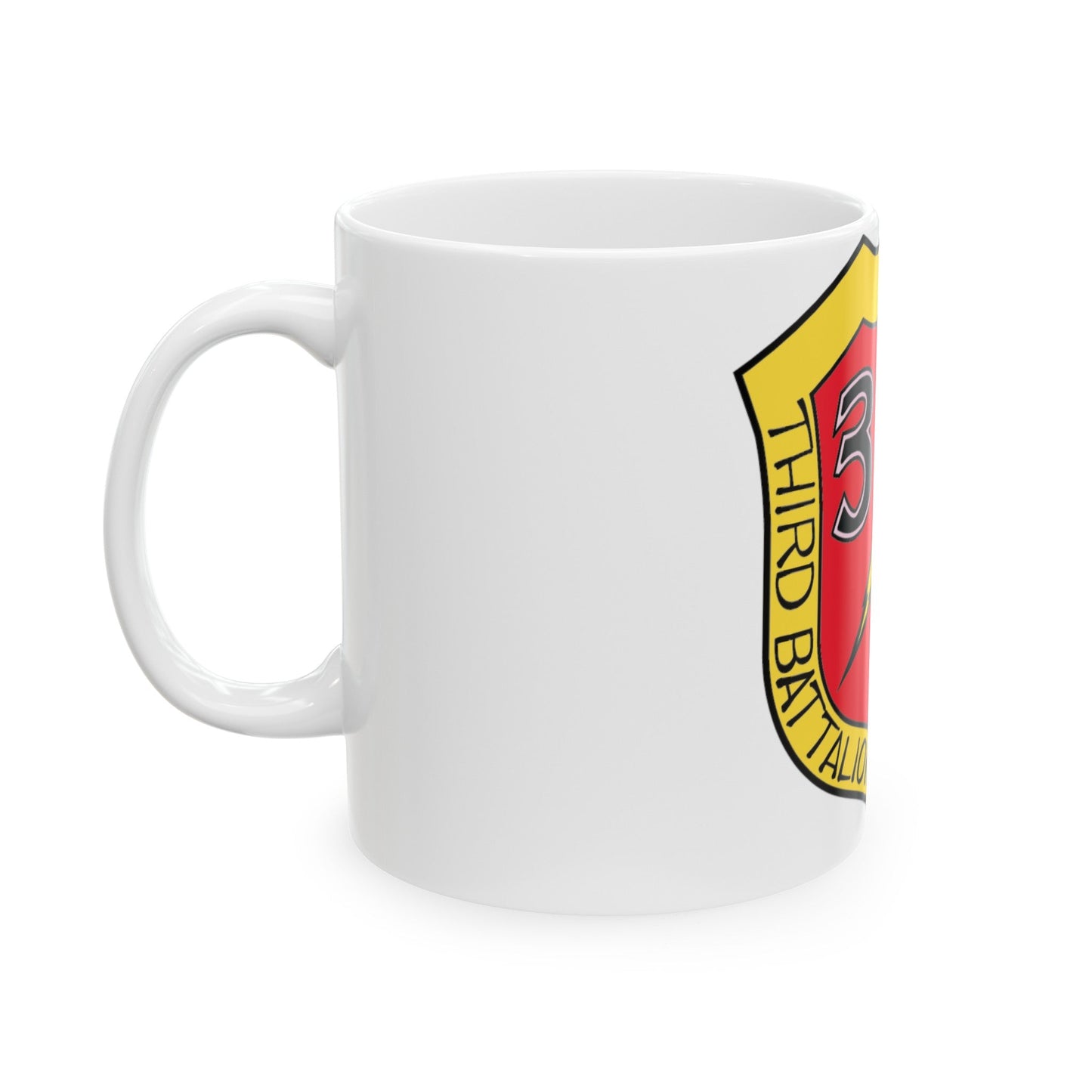 3rd Bn 9th Marines (USMC) White Coffee Mug-The Sticker Space