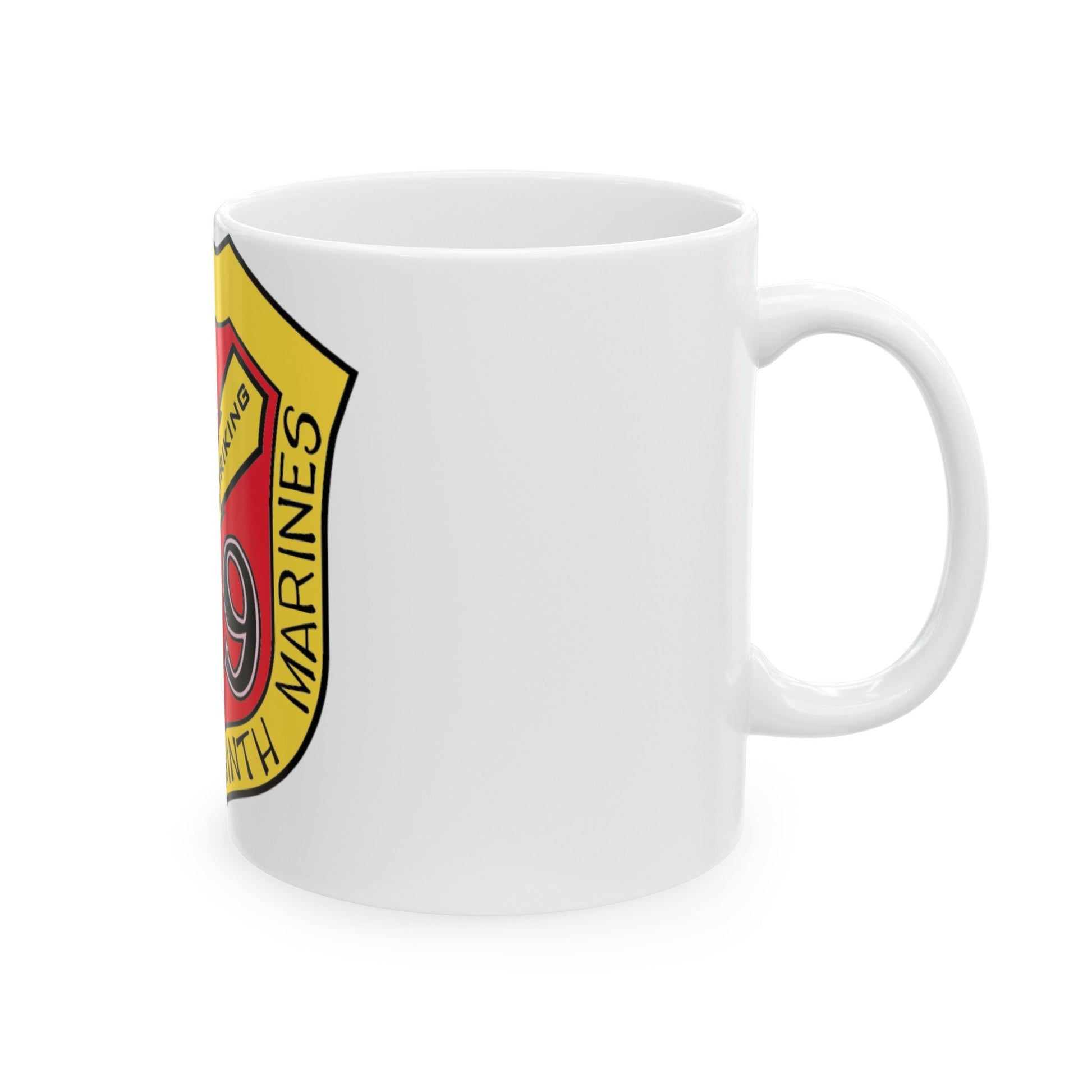 3rd Bn 9th Marines (USMC) White Coffee Mug-The Sticker Space