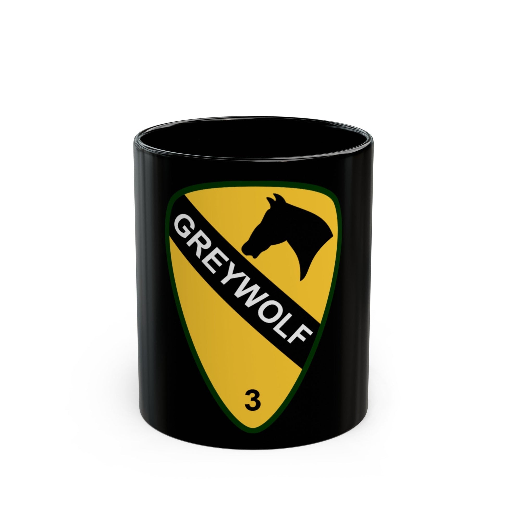 3rd Brigade Combat Team 1st Cavalry Division (U.S. Army) Black Coffee Mug-11oz-The Sticker Space