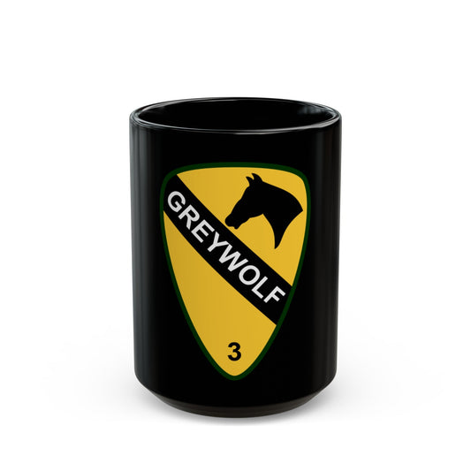 3rd Brigade Combat Team 1st Cavalry Division (U.S. Army) Black Coffee Mug-15oz-The Sticker Space