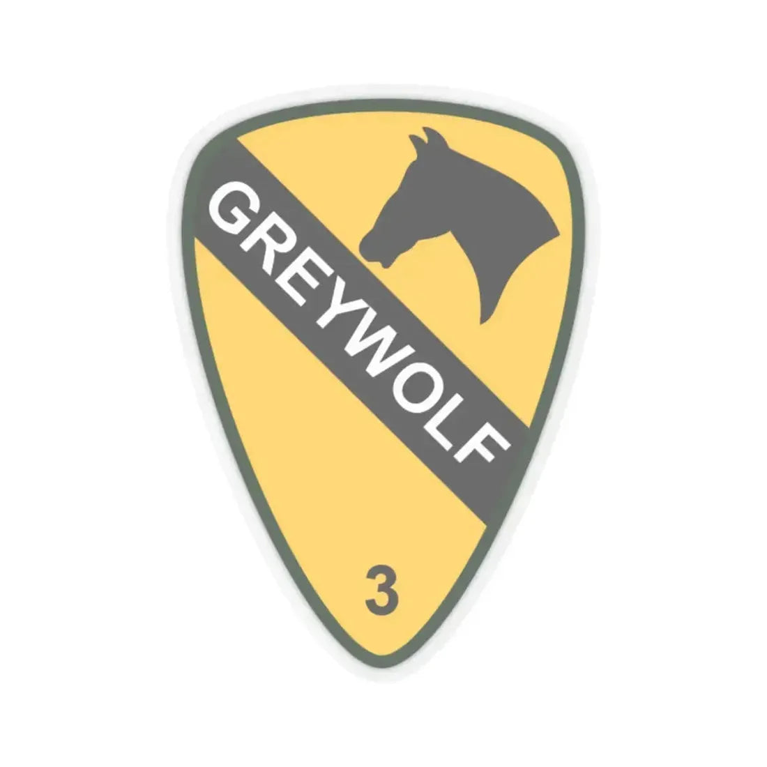 3rd Brigade Combat Team 1st Cavalry Division (U.S. Army) STICKER Vinyl Kiss-Cut Decal 4 Inch Transparent - The Sticker Space