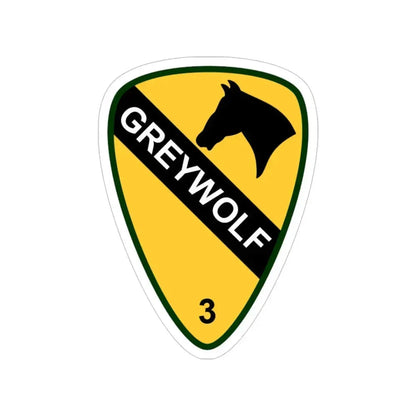 3rd Brigade Combat Team 1st Cavalry Division (U.S. Army) Transparent STICKER Die-Cut Vinyl Decal 6 Inch - The Sticker Space