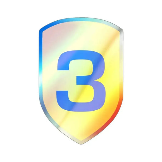 3rd Cavalry Division (U.S. Army) Holographic STICKER Die-Cut Vinyl Decal 6 Inch Holographic - The Sticker Space