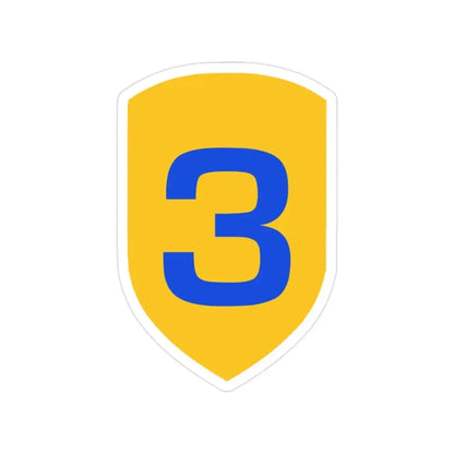 3rd Cavalry Division (U.S. Army) Transparent STICKER Die-Cut Vinyl Decal 2 Inch - The Sticker Space