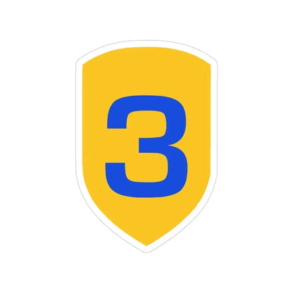 3rd Cavalry Division (U.S. Army) Transparent STICKER Die-Cut Vinyl Decal 3 Inch - The Sticker Space