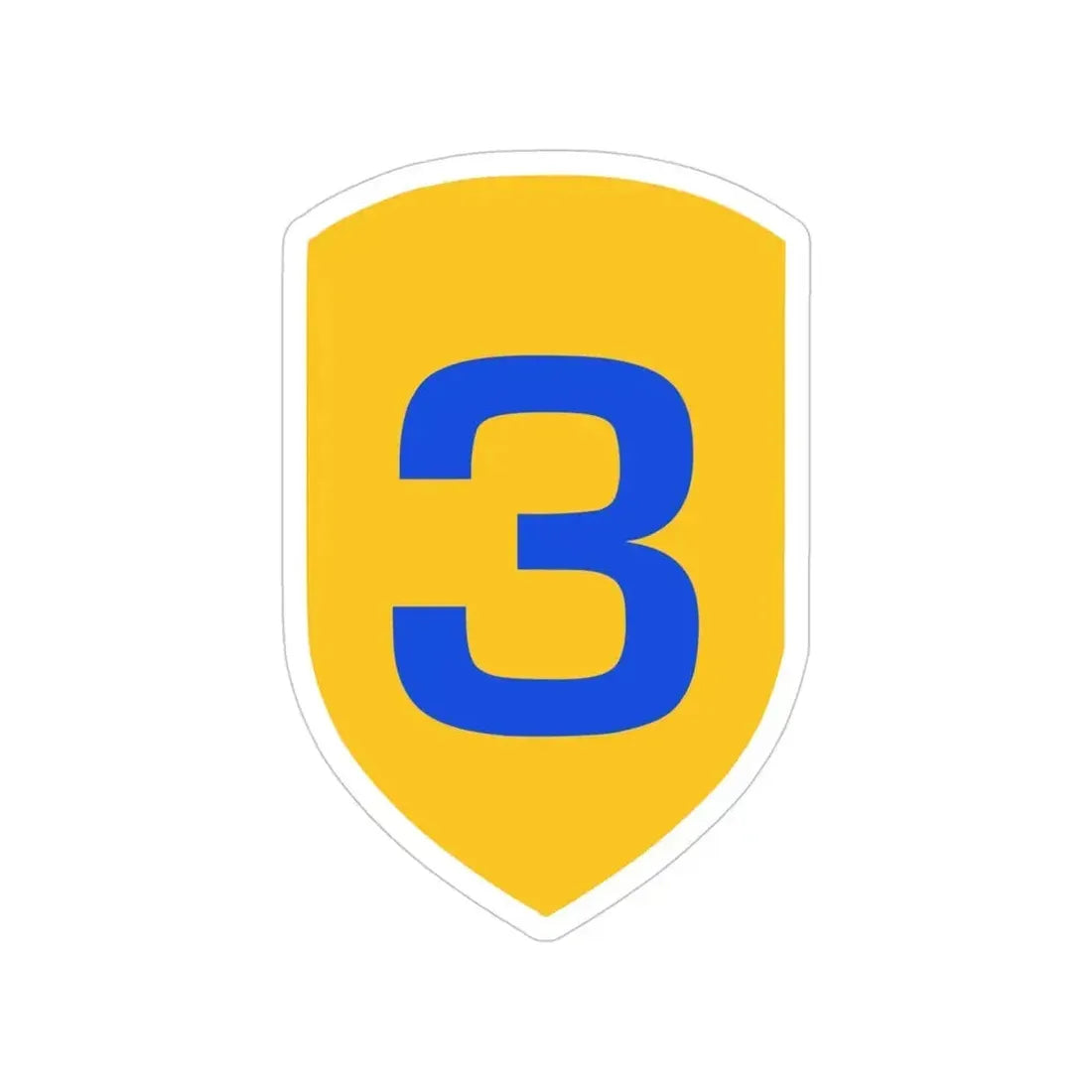3rd Cavalry Division (U.S. Army) Transparent STICKER Die-Cut Vinyl Decal 4 Inch - The Sticker Space