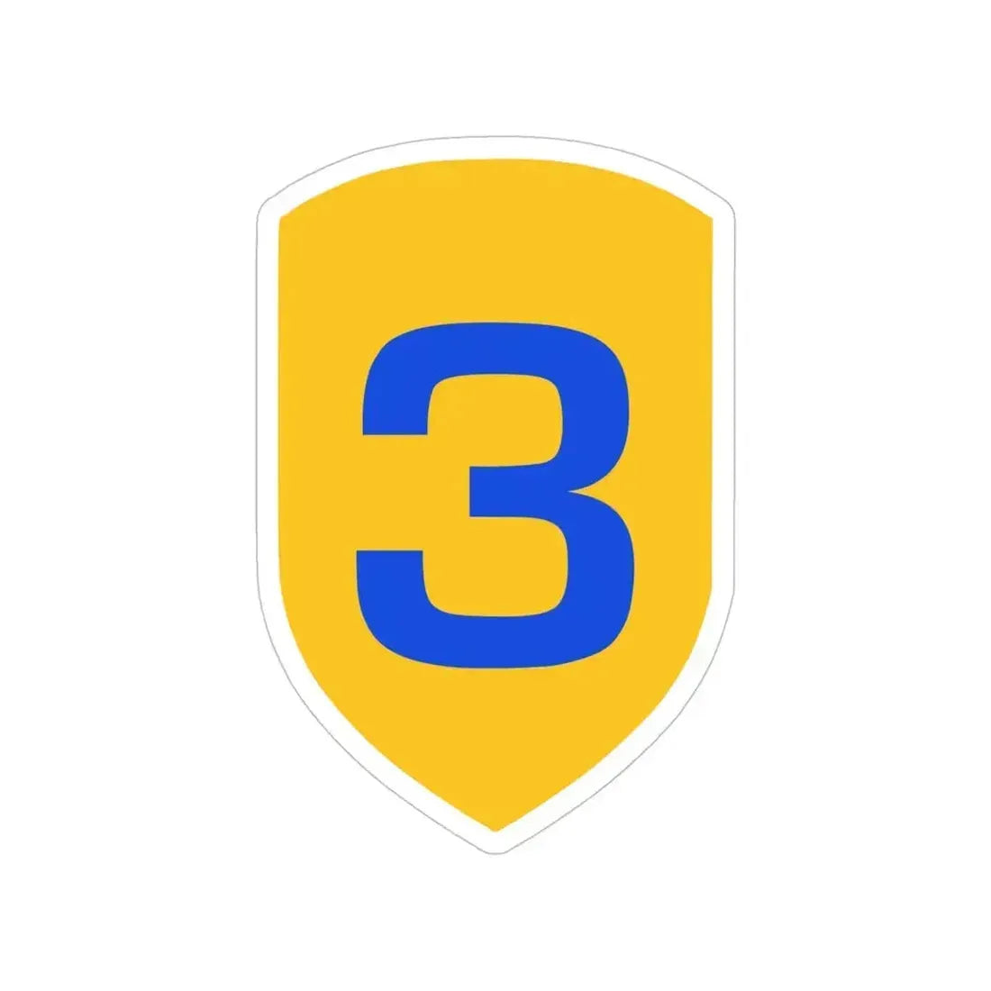 3rd Cavalry Division (U.S. Army) Transparent STICKER Die-Cut Vinyl Decal 5 Inch - The Sticker Space