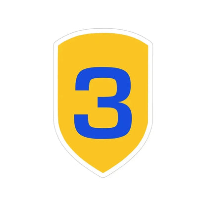 3rd Cavalry Division (U.S. Army) Transparent STICKER Die-Cut Vinyl Decal 6 Inch - The Sticker Space