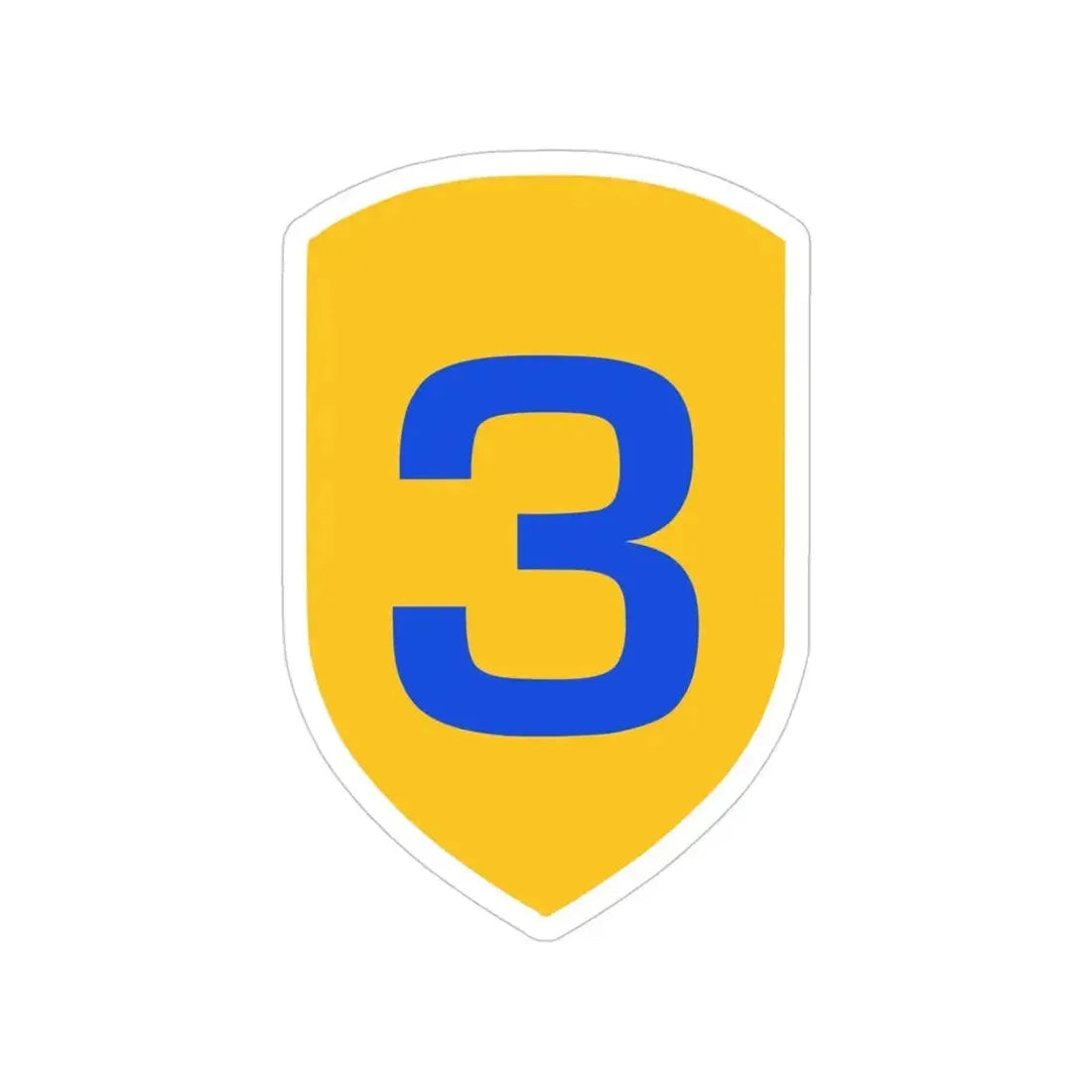 3rd Cavalry Division (U.S. Army) Transparent STICKER Die-Cut Vinyl Decal - The Sticker Space