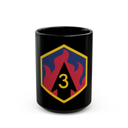 3rd Chemical Brigade (U.S. Army) Black Coffee Mug-15oz-The Sticker Space