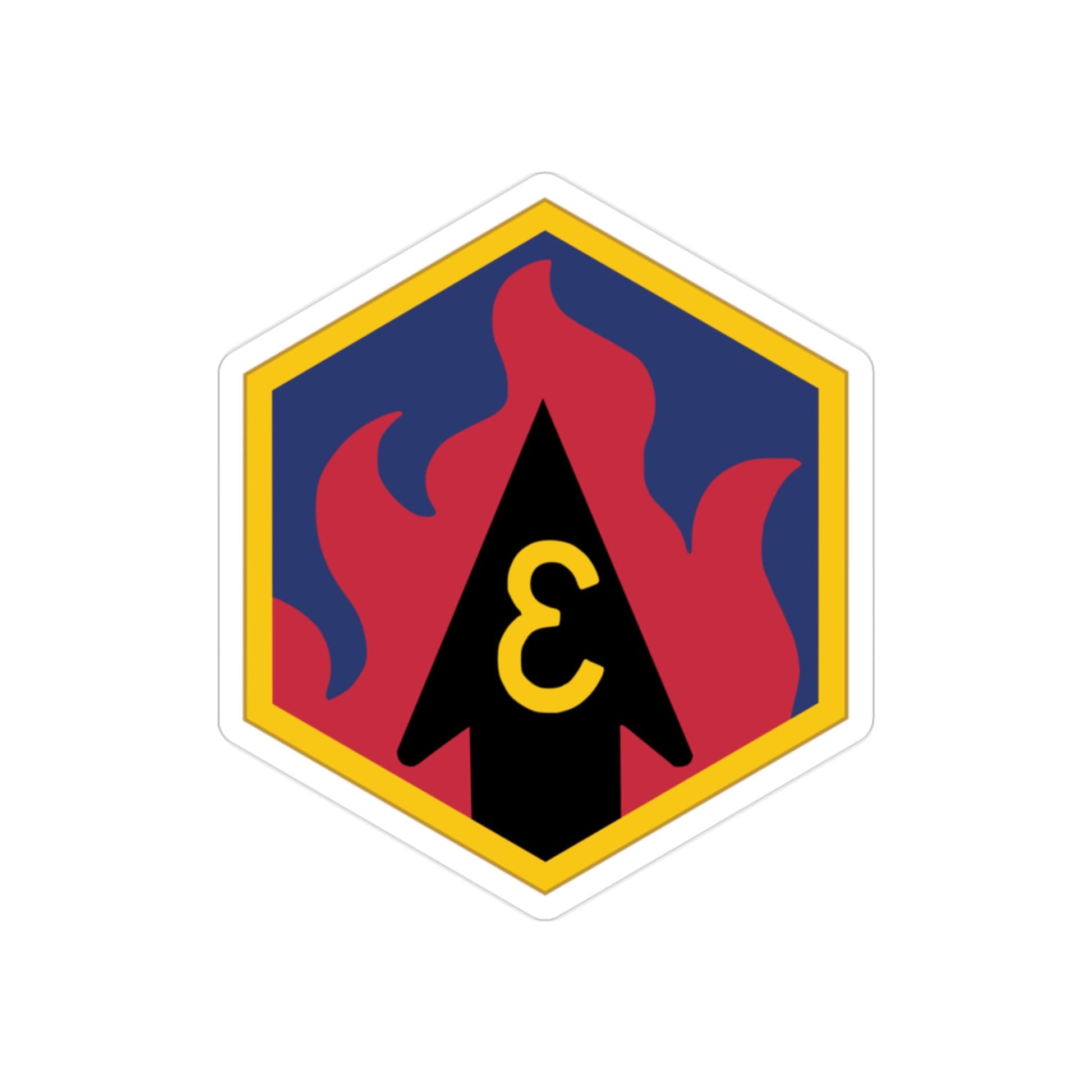 3rd Chemical Brigade (U.S. Army) REVERSE PRINT Transparent STICKER-2" × 2"-The Sticker Space