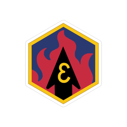 3rd Chemical Brigade (U.S. Army) REVERSE PRINT Transparent STICKER-2" × 2"-The Sticker Space