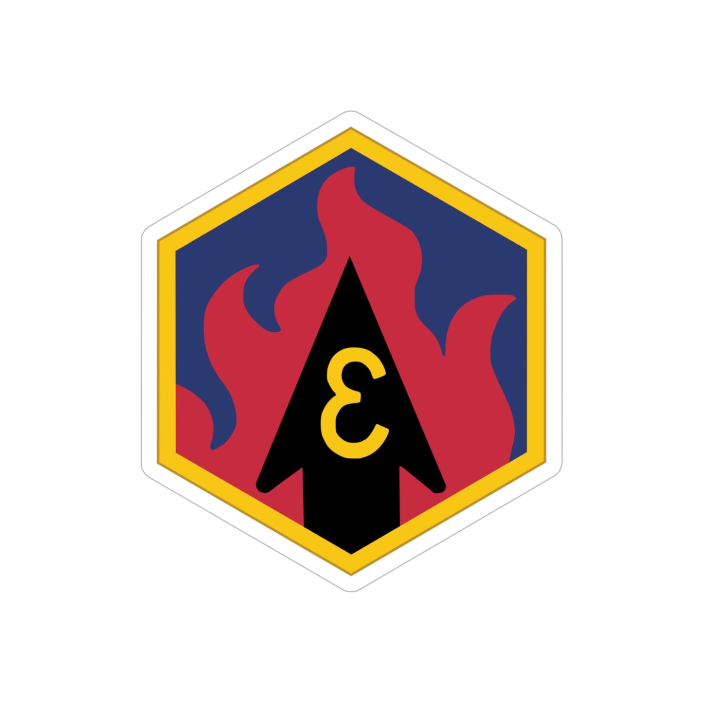 3rd Chemical Brigade (U.S. Army) REVERSE PRINT Transparent STICKER-4" × 4"-The Sticker Space