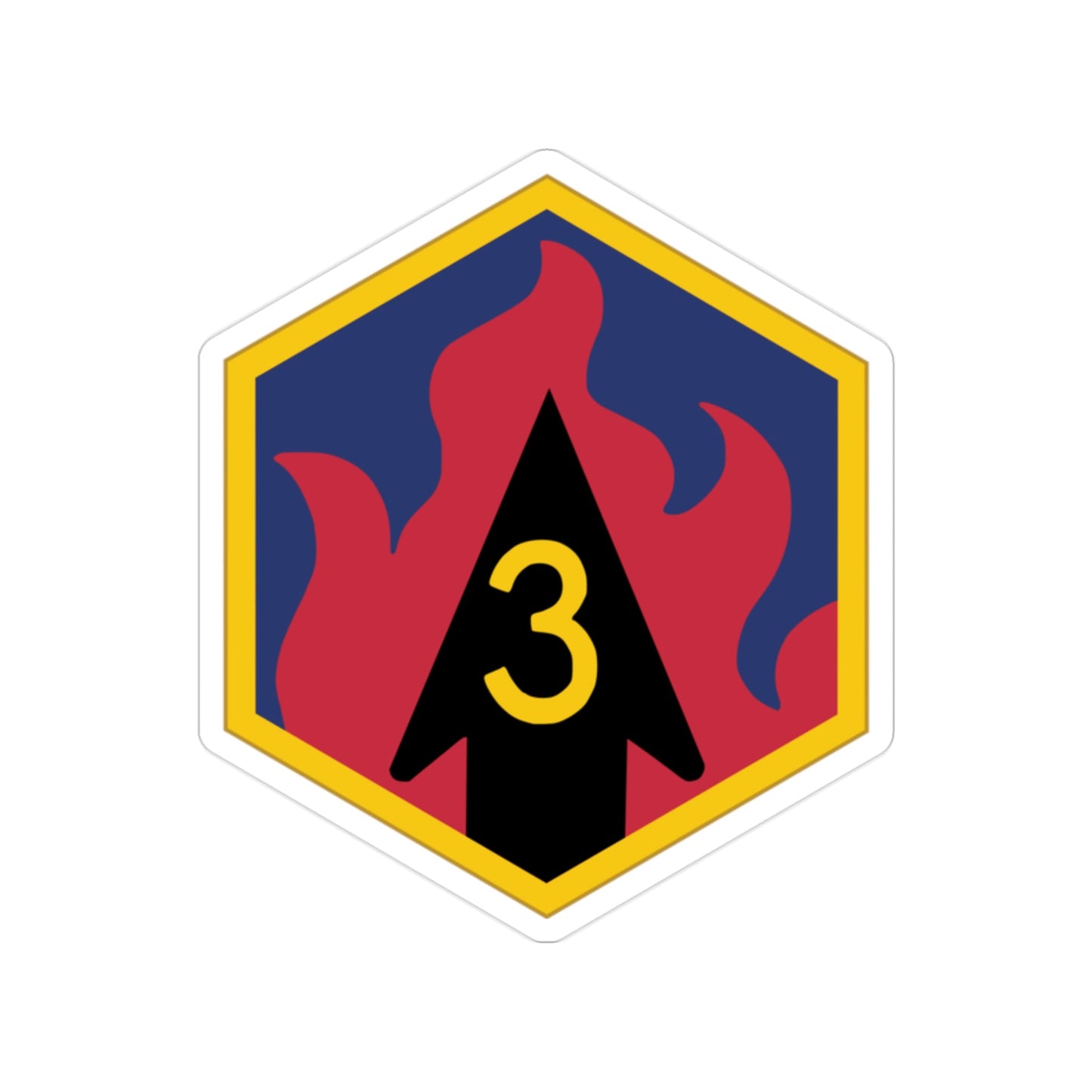 3rd Chemical Brigade (U.S. Army) Transparent STICKER Die-Cut Vinyl Decal-2 Inch-The Sticker Space