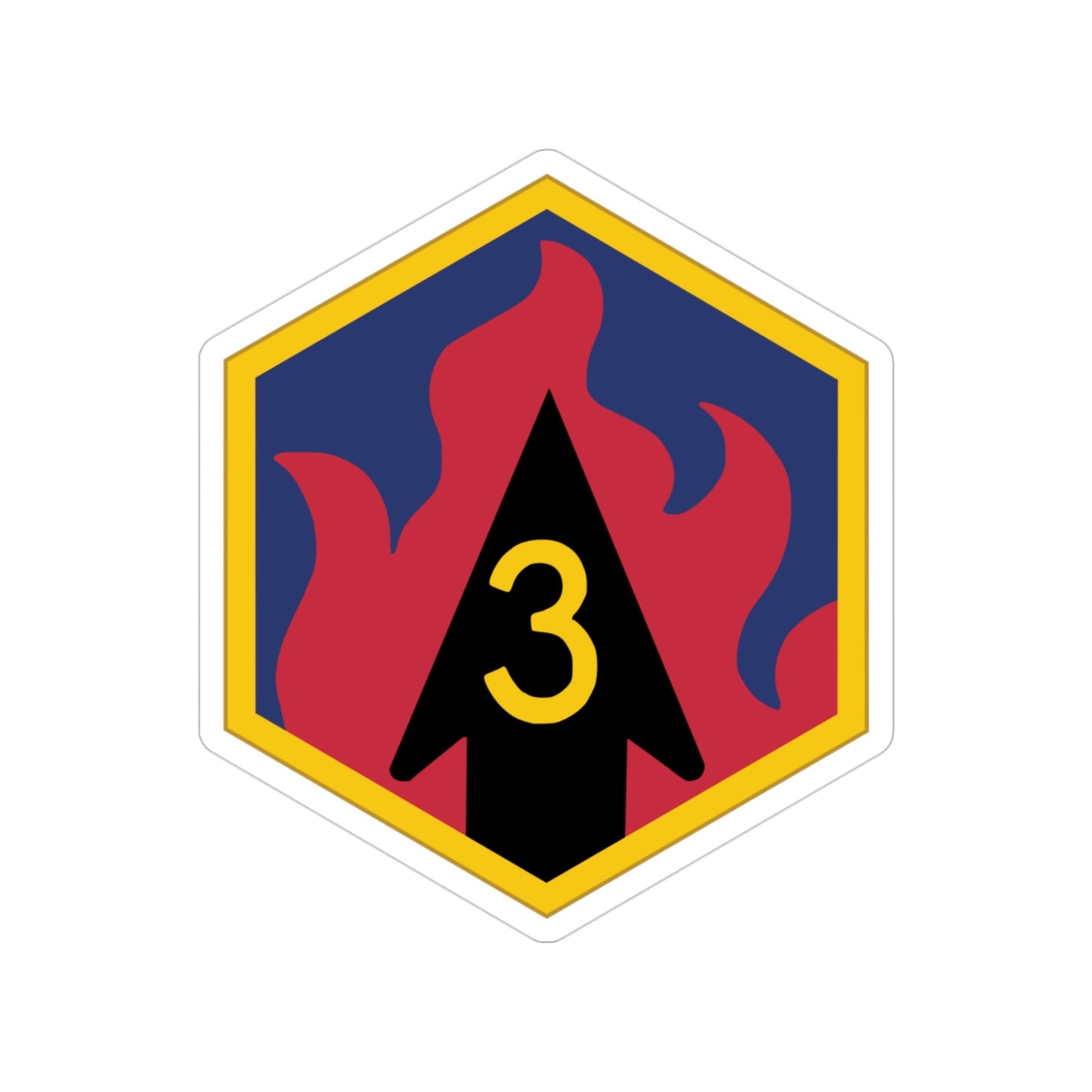 3rd Chemical Brigade (U.S. Army) Transparent STICKER Die-Cut Vinyl Decal-3 Inch-The Sticker Space