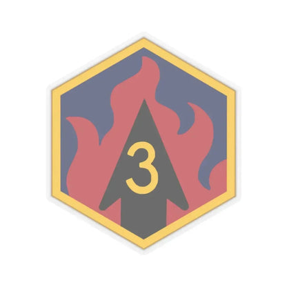 3rd Chemical Brigade (U.S. Army) STICKER Vinyl Kiss-Cut Decal 2 Inch Transparent - The Sticker Space