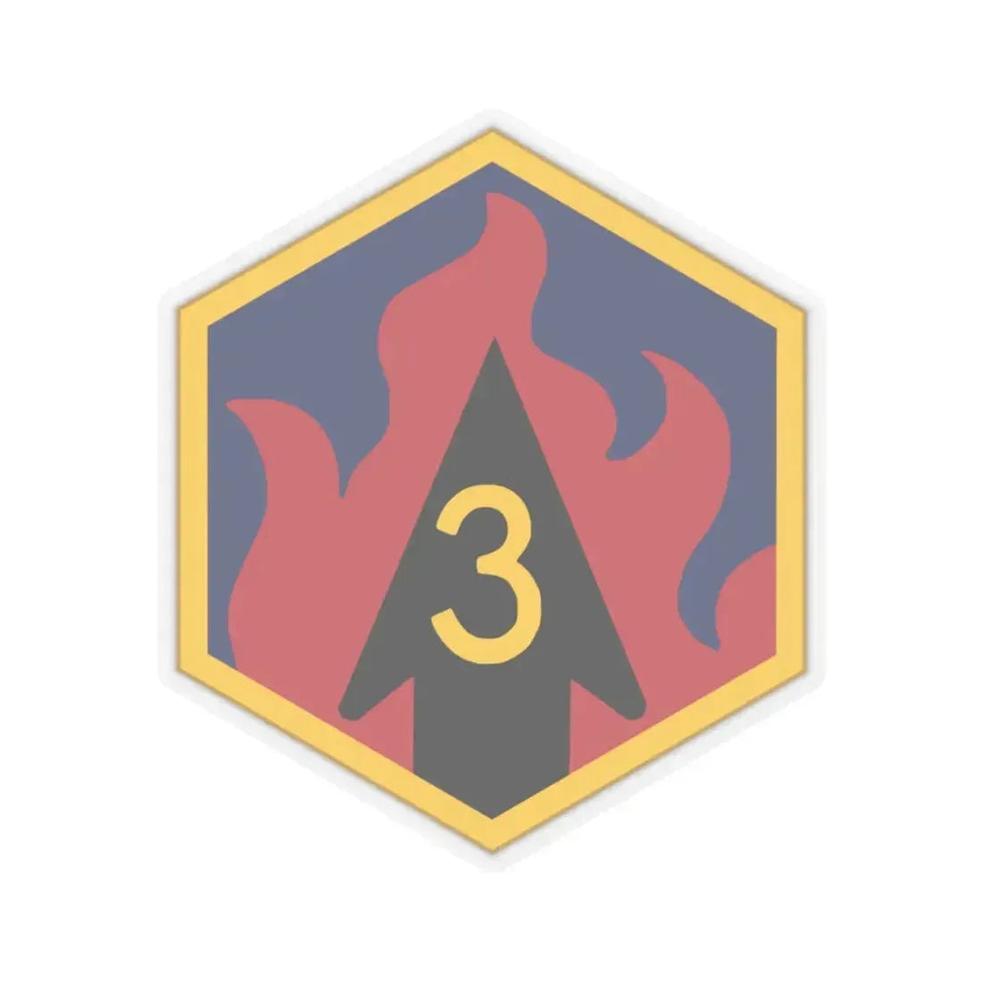 3rd Chemical Brigade (U.S. Army) STICKER Vinyl Kiss-Cut Decal 3 Inch Transparent - The Sticker Space