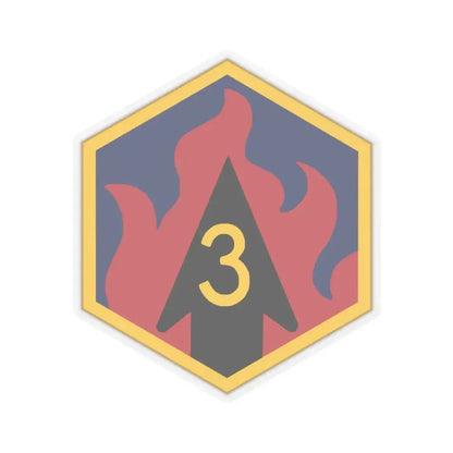 3rd Chemical Brigade (U.S. Army) STICKER Vinyl Kiss-Cut Decal 3 Inch Transparent - The Sticker Space