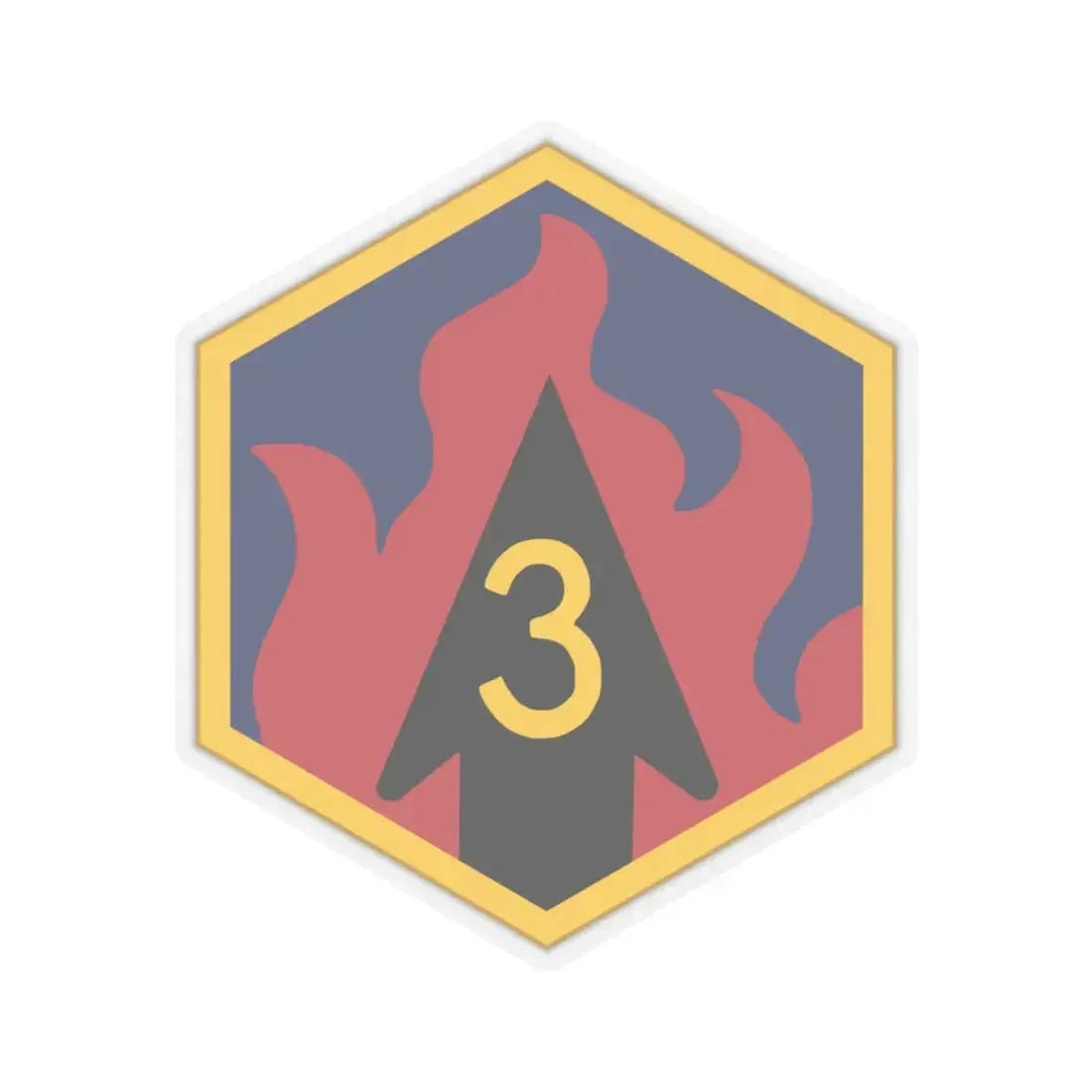 3rd Chemical Brigade (U.S. Army) STICKER Vinyl Kiss-Cut Decal 4 Inch Transparent - The Sticker Space
