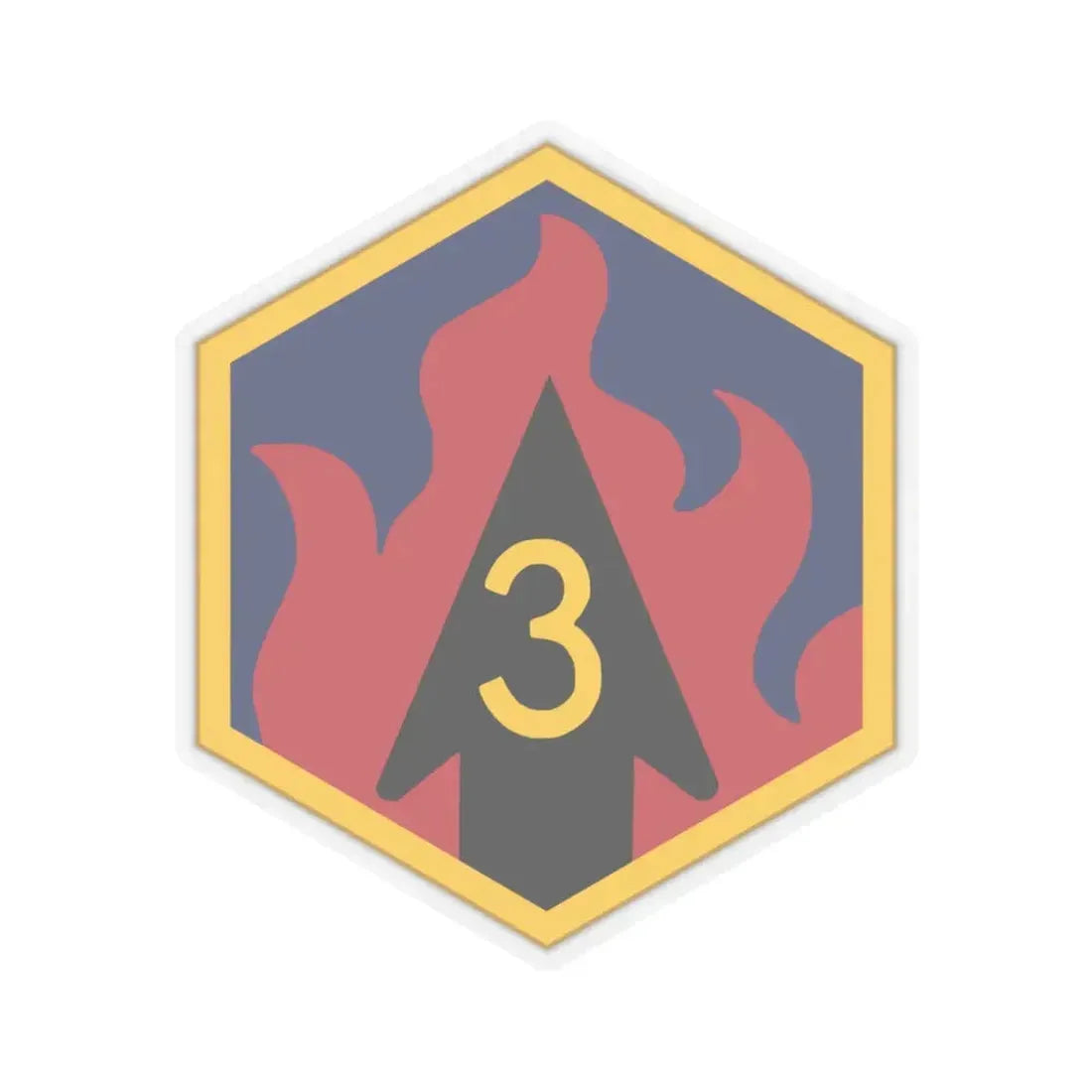 3rd Chemical Brigade (U.S. Army) STICKER Vinyl Kiss-Cut Decal 6 Inch Transparent - The Sticker Space
