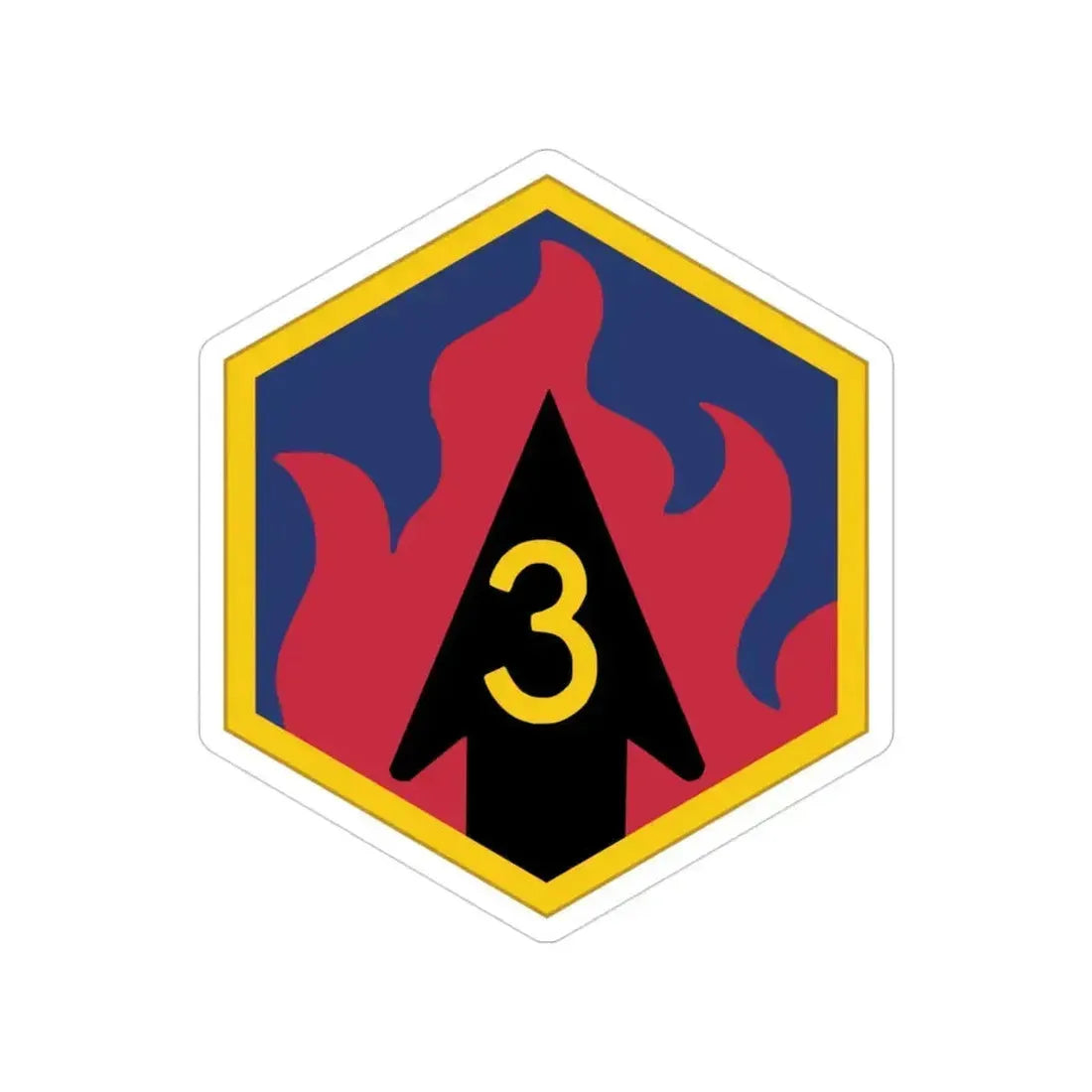 3rd Chemical Brigade (U.S. Army) Transparent STICKER Die-Cut Vinyl Decal 3 Inch - The Sticker Space