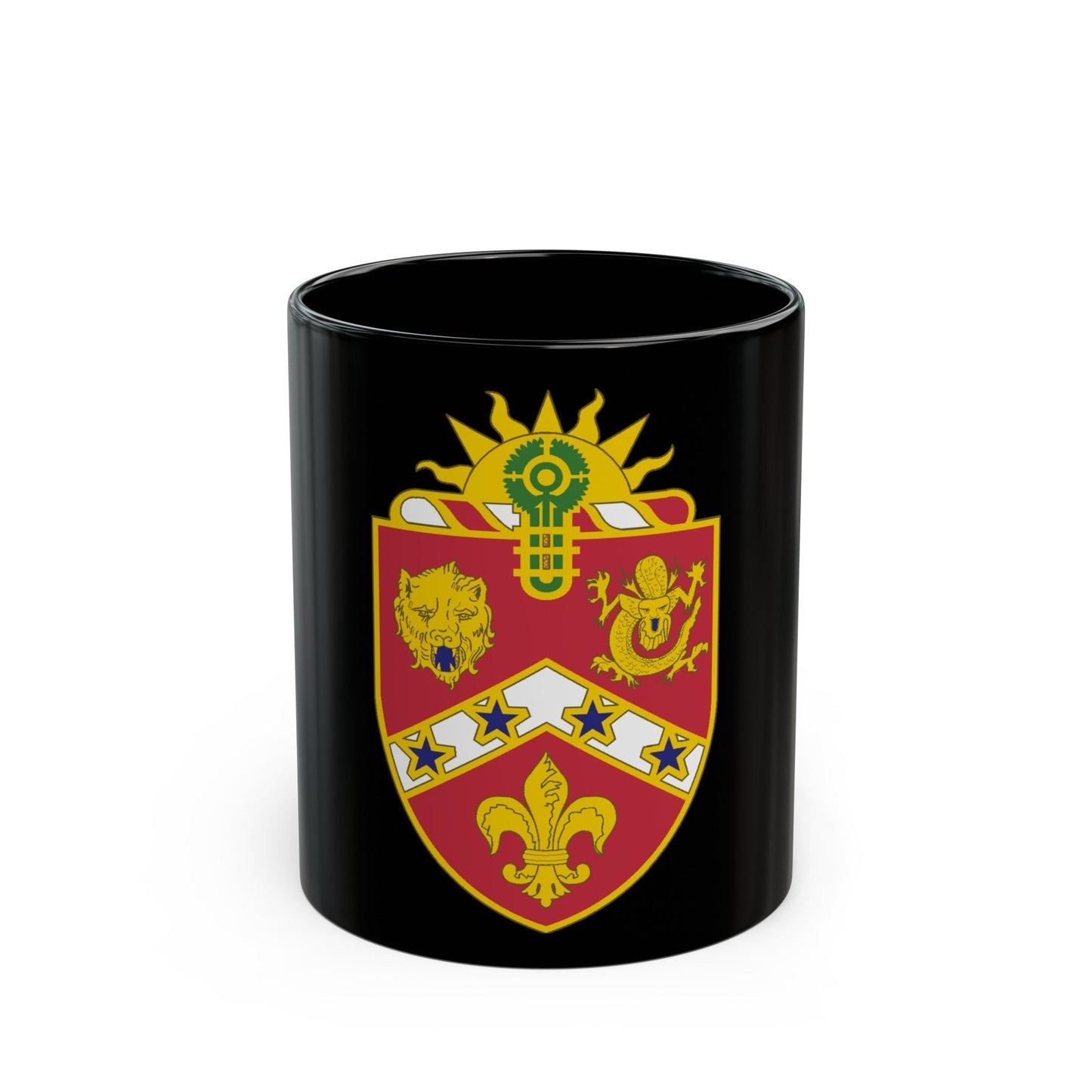 3rd Field Artillery Regiment (U.S. Army) Black Coffee Mug-11oz-The Sticker Space