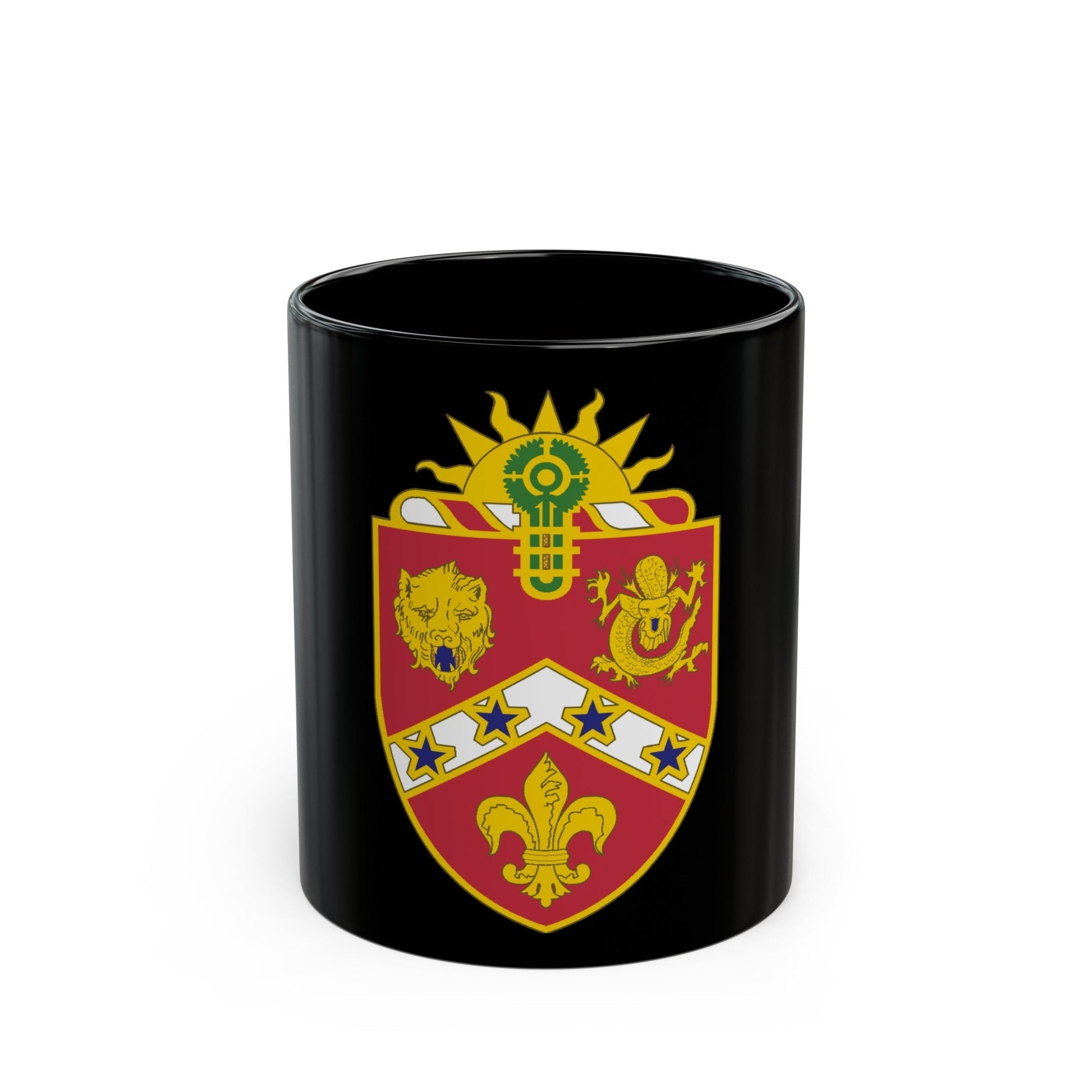 3rd Field Artillery Regiment (U.S. Army) Black Coffee Mug-11oz-The Sticker Space