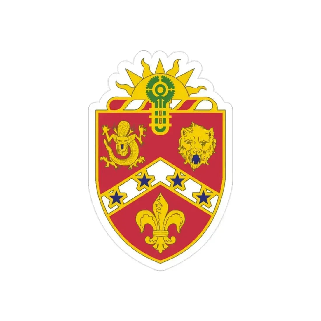 3rd Field Artillery Regiment (U.S. Army) REVERSE PRINT Transparent Die-Cut STICKER 2 Inch Die-Cut Transparent - The Sticker Space