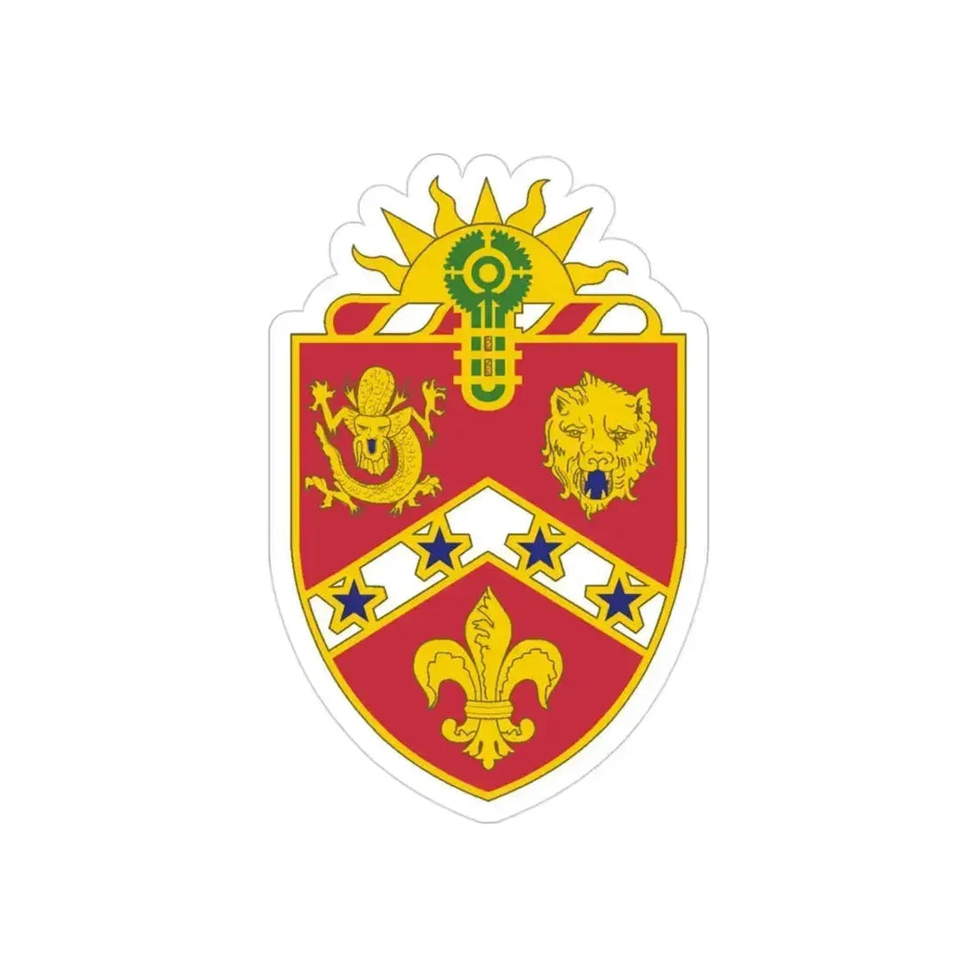 3rd Field Artillery Regiment (U.S. Army) REVERSE PRINT Transparent Die-Cut STICKER 3 Inch Die-Cut Transparent - The Sticker Space