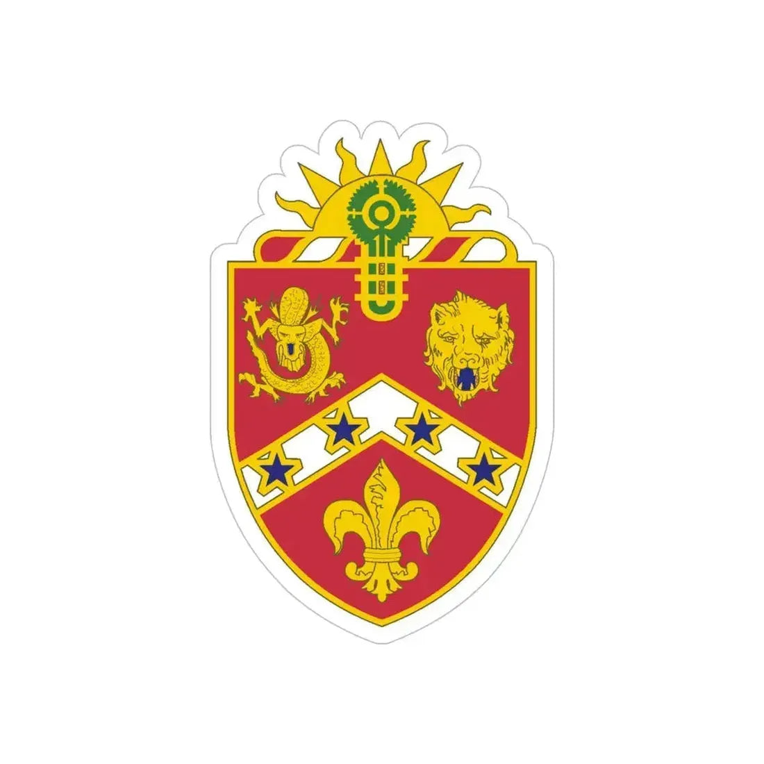 3rd Field Artillery Regiment (U.S. Army) REVERSE PRINT Transparent Die-Cut STICKER 5 Inch Die-Cut Transparent - The Sticker Space