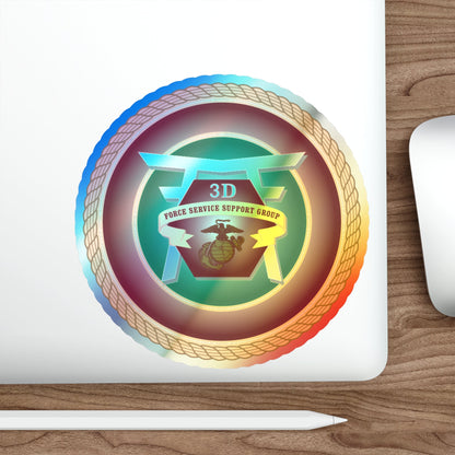 3rd Force Service Support Group 3D FSSG (USMC) Holographic STICKER Die-Cut Vinyl Decal-The Sticker Space