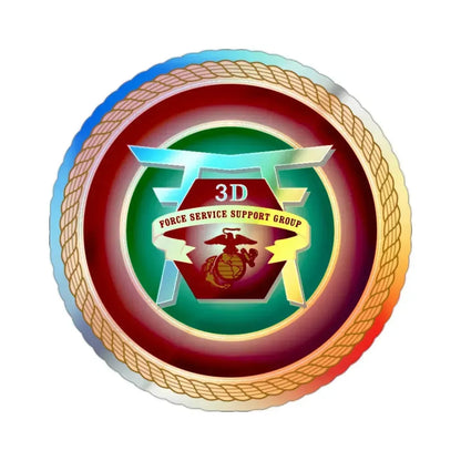 3rd Force Service Support Group 3D FSSG (USMC) Holographic STICKER Die-Cut Vinyl Decal - The Sticker Space