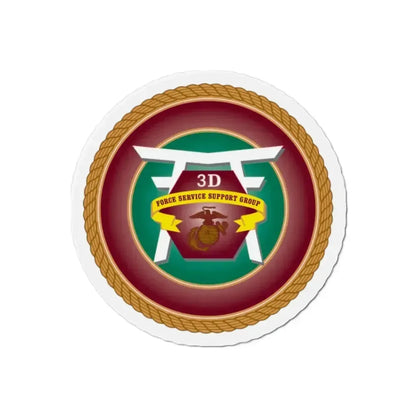 3rd Force Service Support Group 3D FSSG (USMC) Refrigerator Magnet 2 Inch - The Sticker Space