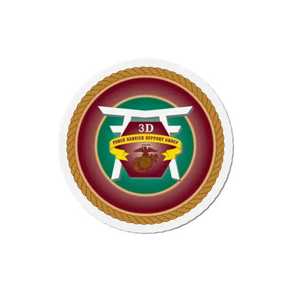 3rd Force Service Support Group 3D FSSG (USMC) Refrigerator Magnet 6 Inch - The Sticker Space