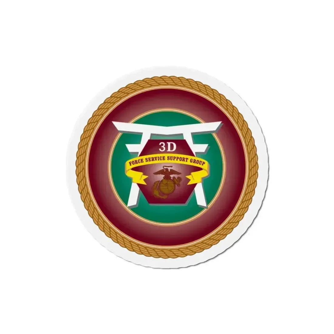 3rd Force Service Support Group 3D FSSG (USMC) Refrigerator Magnet - The Sticker Space