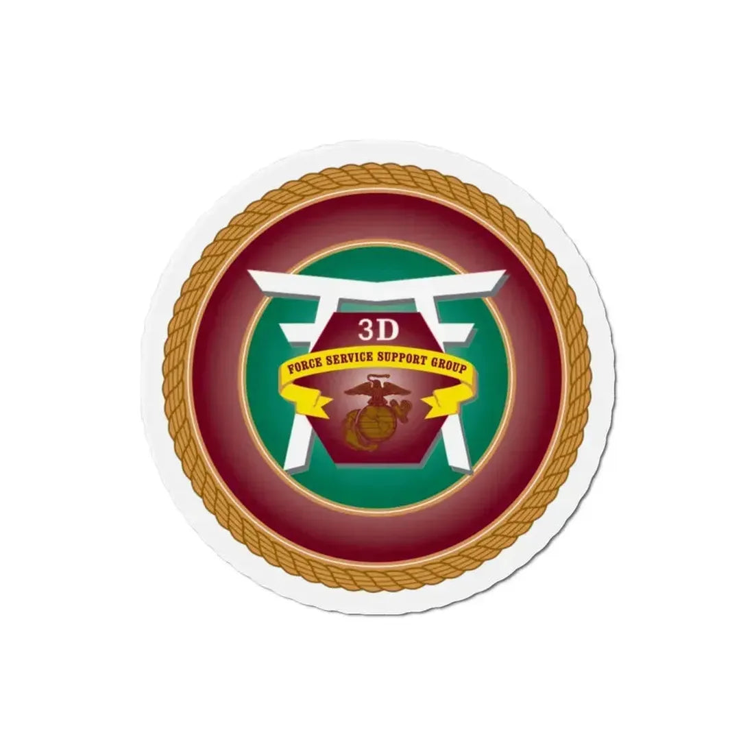 3rd Force Service Support Group 3D FSSG (USMC) Refrigerator Magnet - The Sticker Space