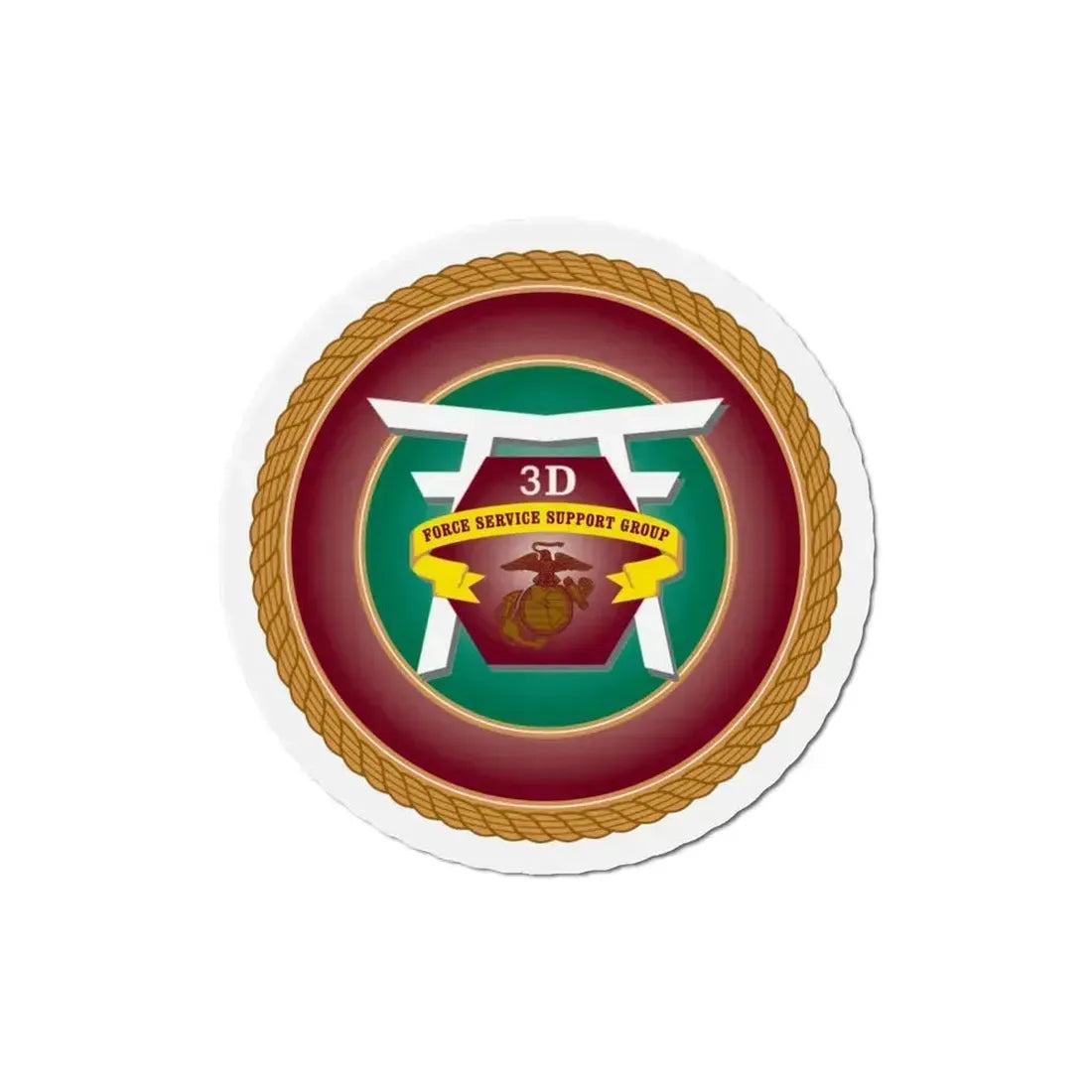 3rd Force Service Support Group 3D FSSG (USMC) Refrigerator Magnet - The Sticker Space
