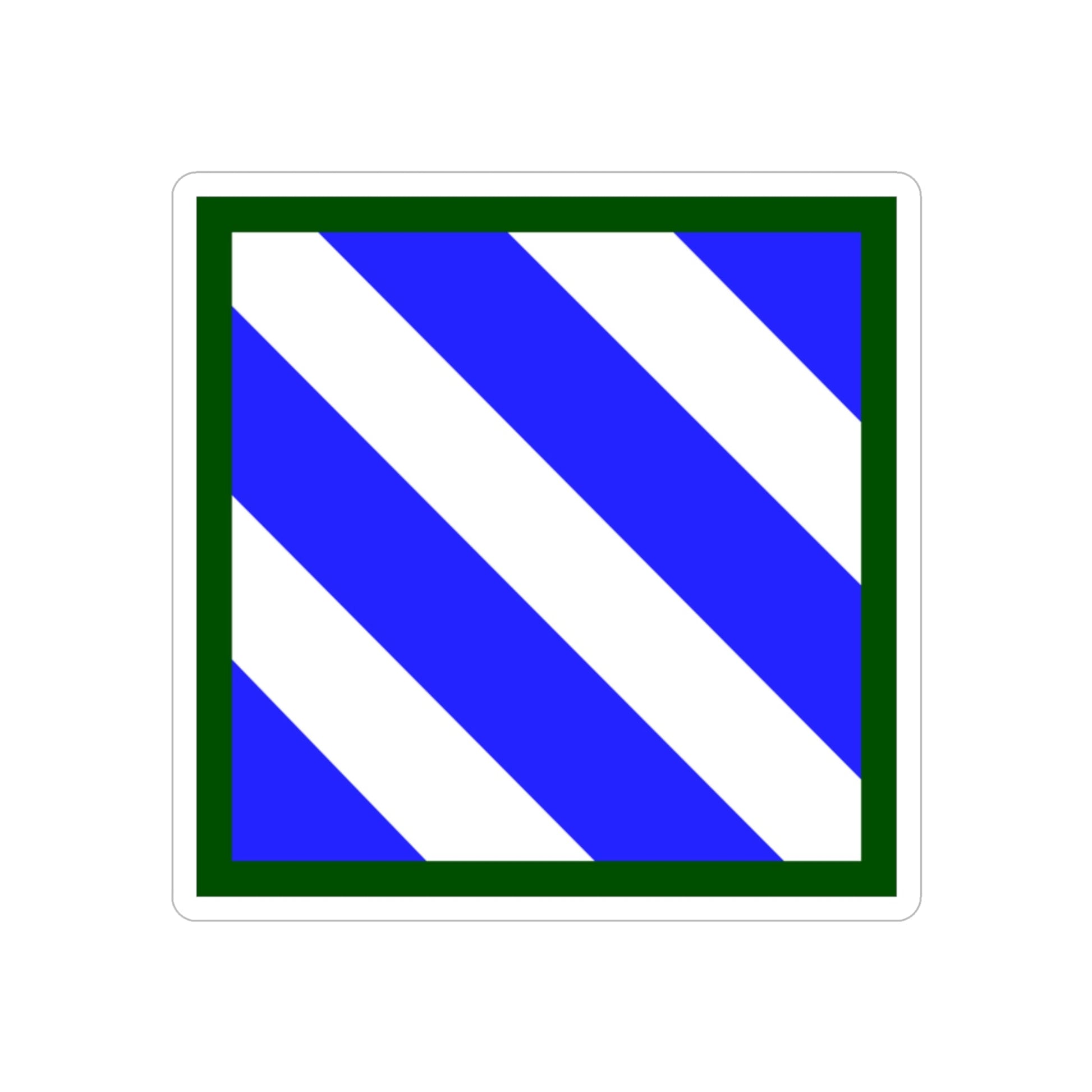 3rd Infantry Division (U.S. Army) REVERSE PRINT Transparent STICKER-2 Inch-The Sticker Space