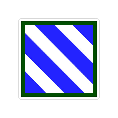 3rd Infantry Division (U.S. Army) REVERSE PRINT Transparent STICKER-3 Inch-The Sticker Space