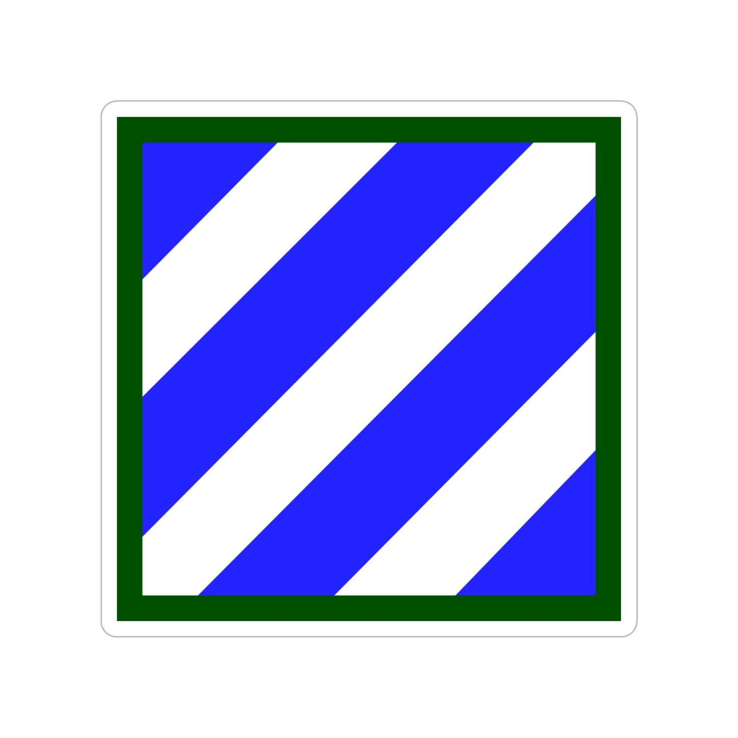 3rd Infantry Division (U.S. Army) Transparent STICKER Die-Cut Vinyl Decal-3 Inch-The Sticker Space